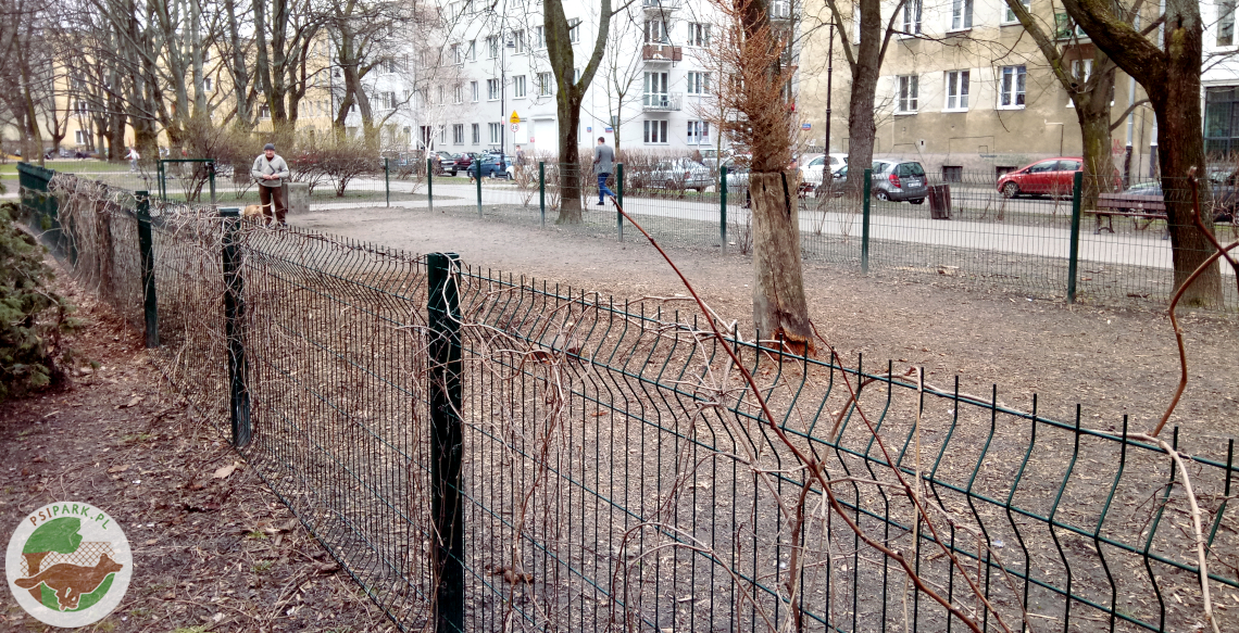 Wybieg dla psów Warszawa Skwer Słonimskiego Stary Mokotów